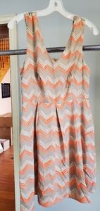 Chevron print dress